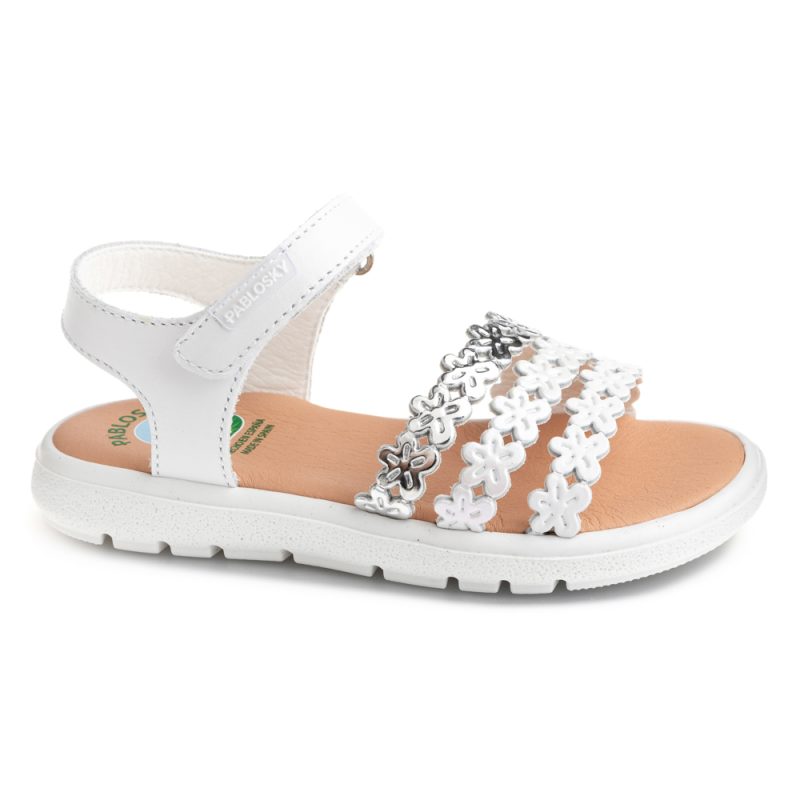 Pablosky Sandal White/Silver