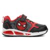 Adams Sneaker Spiderman Φωτάκια Μαύρο/Κόκκινο