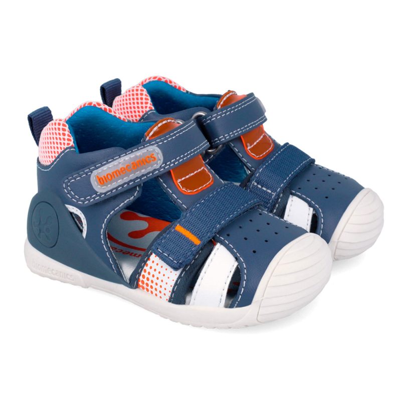 Alternative view of Biomecanics Sandal Blue/White