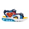 Geox Πέδιλο Superman Φωτάκια Μπλε/Κόκκινο
