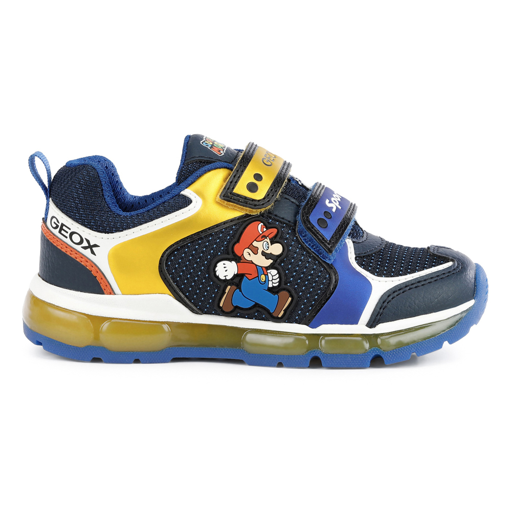 Geox Super Mario Sneaker Lights Blue – Bimbo Shoes ©